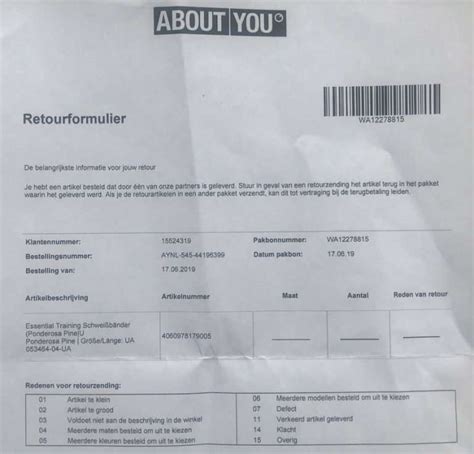 about you retourneren gratis